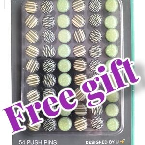 5 for $30 🎁Free gift🎁 NWT Assorted colorful push pins